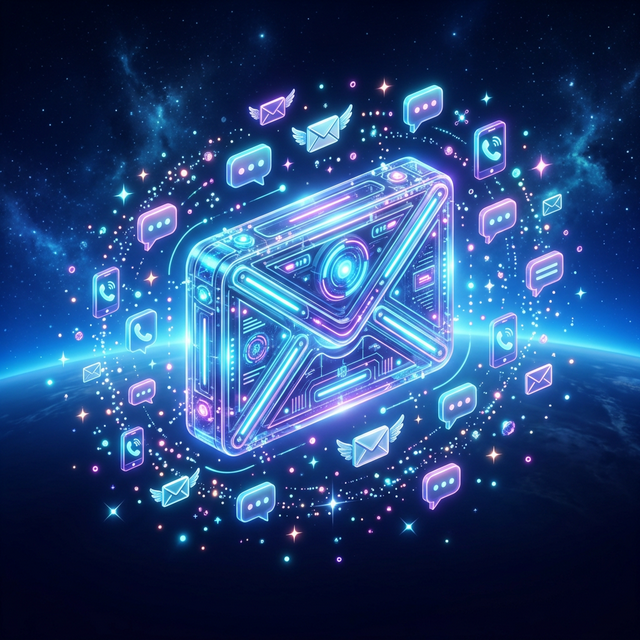 Contact 3D Illustration